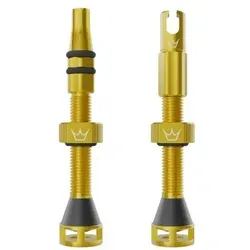 PEATY'S Tubeless Ventil Set Holeshot Fast Flow | Gold 42 mm von Peaty ́s