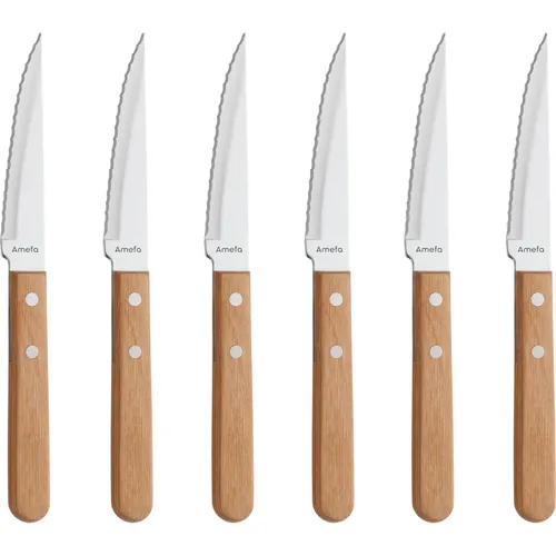 Amefa PIZZA 7000 Steakmesser Set für 6 Personen von Amefa