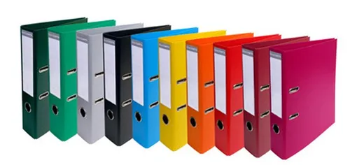 Exacompta 53054E - 10er Pack Premium PVC-Ordner, schmal 5 cm DIN A4 mit verstärkter Hebelmechanik und schmutzabweisender PP-Folie