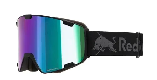 Red Bull SPECT Eyewear Park Black Goggle - Uni Größe, robust mit F SCAPE Anti-Fog Technologie und FREE D für klare Sicht in wechselhaften Bedingungen