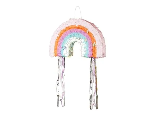 partydeco Regenbogen Piñata zum Befüllen 50x33x10cm von PartyDeco