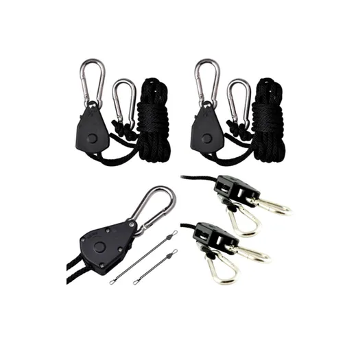 2x Seilzugratsche Rope Ratchet Seil-Ratsche justierbar Hänger für Wachsen