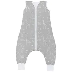 Fillikid Babyschlafsack Sommerschlafsack mit Beinen Exklusiv grau 100 cm