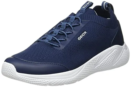 Geox Jungen J Sprintye Boy Sneakers, Navy, 31 EU