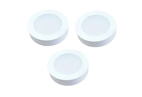 3er Set LED Einbauspot Einbaustrahler für Möbel mit Aufsatzring, Weiß - Elegante 3er Set LED Einbauspots für Möbel mit hochwertigem Aufsatzring – ideal für kreative Anwendungen. Einfache Installation und hohe Lichtausbeute für perfektes Ambiente.