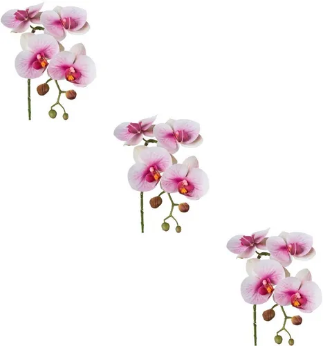 Kunstblume Phalaenopsis 3D-print Orchidee Phalaenopsis, Creativ green, Höhe 42 cm, mit Real-Touch-Blüten