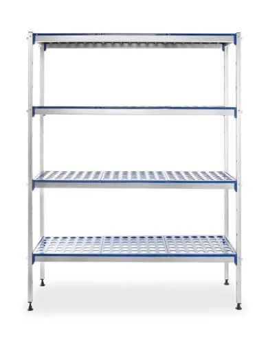 Produktbild Hendi Regalsystem aus Aluminium, 128 x 40.5 x 168.5 cm