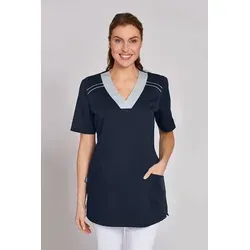 Schlupfkasack Damen marine/silbergrau, Gr. XL - Schlupfkasack für Damen in marine/silbergrau, Gr. XL. Hergestellt aus 50% Baumwolle und 50% Polyester, bietet er Pflegeleichtigkeit und hohen Tragekomfort. Ideal für den professionellen Einsatz.
