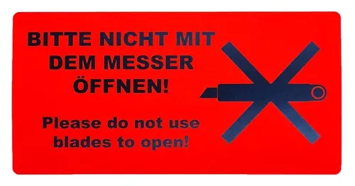 Hinweisetiketten 