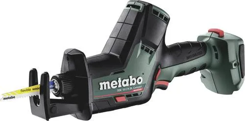 Metabo SSE 18 LTX BL Compact Akku-Säbelsäge 602366840 - Sägen, leistungsstarke Akku-Säbelsäge für präzise Schnitte, kompakt und inklusive praktischem Koffer für einfache Aufbewahrung.