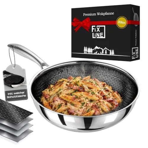 FIXLINE® BLACK FOREST Wokpfanne 28cm von FIXLINE