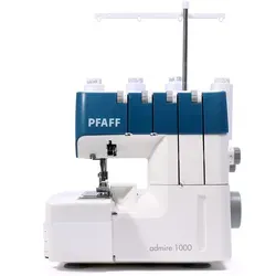 Pfaff admire 1000 Overlockmaschine - Nähmaschinen mit 16 Stichen, ideal für präzises Nähen, Schneiden und Versäubern. Inklusive differenzialem Transport und integrierter Nahtführung für perfekte Ergebnisse.