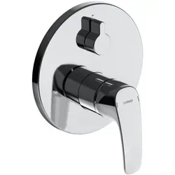 Hansa Fertigmontageset HANSAPINTO für Einhand-Wannen-Batterie - Armaturen, verchromtes Fertigmontageset mit druckunabhängigem Drehumsteller und einstellbarem Temperaturbegrenzer für optimalen Komfort und Sicherheit beim Baden und Duschen.