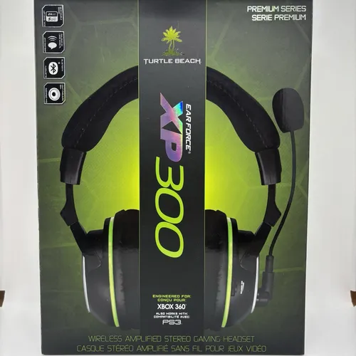 Gaming Headset Ear Force XP300 - Hochleistungs-Stereo-Headset - Headset für PS4 & XBOX One, bietet kabelloses 2,4/5-GHz-Dualband-WLAN für störungsfreien Sound und bis zu 15 Stunden Spielzeit. Ultimativer Tragekomfort mit 50 mm-Lautsprechern und atmungsaktiven Ohrpolstern.