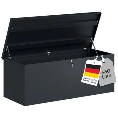 STEELSØN Auflagenbox Icarus aus Metall, abschließbar, 560L von STEELSØN