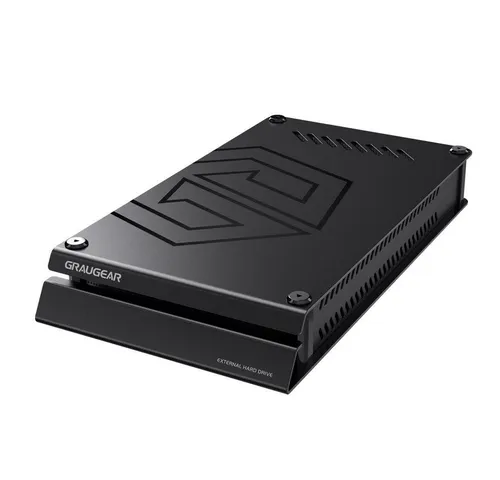 GRAUGEAR GG 18038 Gaming Festplatte 4 TB - Externe Festplatte für Gamer, speziell für PS5 & PS4, blitzschnelle USB 3.1 Verbindung und bis zu 6 Gbit/s, ideal für hunderte Spiele und sofortige Verfügbarkeit.