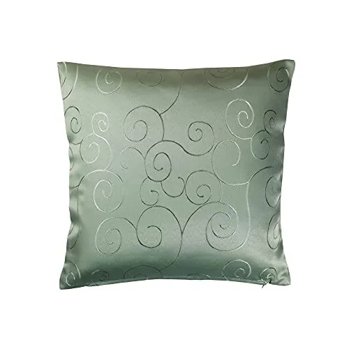 Kissenbezug Damast Circle 40 x 40 cm Lindgrün Moderne Kissenhüllen, vielseitige Farb- und Größenauswahl für eine perfekte Abstimmung zur passenden Wohnungseinrichtung