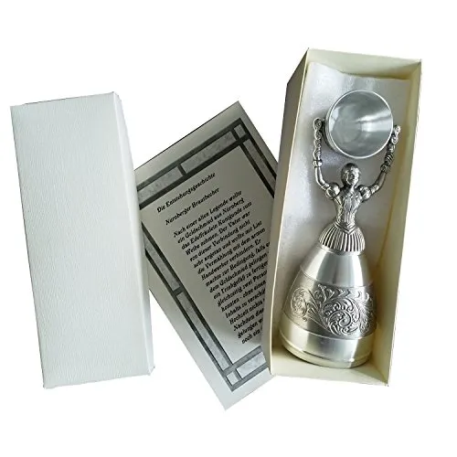 Zinn Brautbecher in Geschenkverpackung in silber von Unbekannt