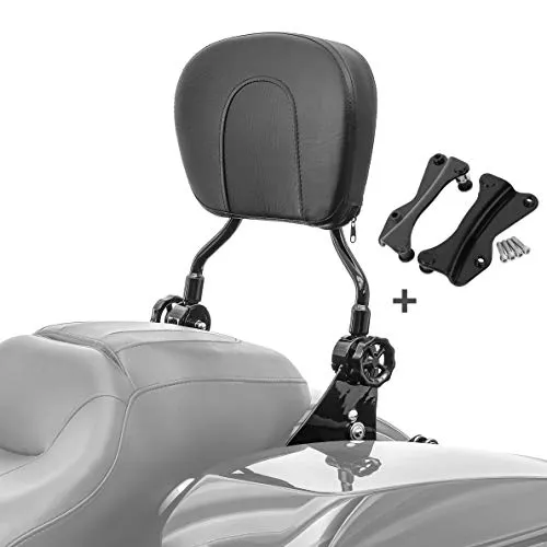 Sissy Bar Vario für Harley Davidson Street Glide 14-22 mit Docking-Kit schwarz