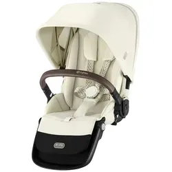 Cybex Gazelle S Sitzeinheit - Seashell Beige - Kinderwagenaufsatz für Geschwisterwagen, ab Geburt bis 17 kg, ergonomische Liegeposition und XXL-Sonnendach mit UPF50+ für besten Sonnenschutz.
