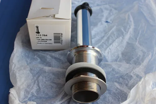 VD009-Viega Standrohrventil aus Messing verchromt - Hochwertiges verchromtes Standrohrventil aus Messing für das Badezimmer, langlebig und korrosionsbeständig, hergestellt in Deutschland.