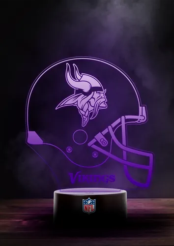 Minnesota Vikings NFL Multi Color LED Leuchtaufsteller in Helmform
