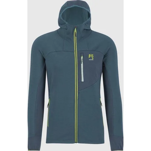 Karpos Mezzodi Hoodie Fleece balsam/forest (017) XXL - Outdoor Hoodie für Herren, atmungsaktiv und warm dank Drirealise-Technologie, perfekt für Winteraktivitäten wie Skitouren und Trekking.