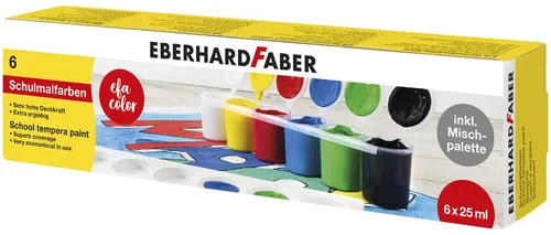 EBERHARD FABER Schulmalfarbe EFA Color 6er Etui 6 x 25 ml