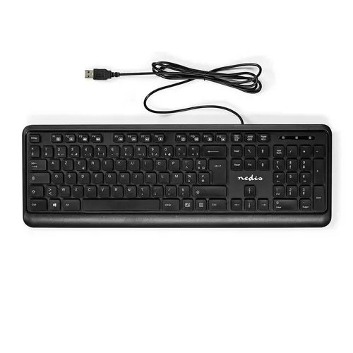 Nedis Kbmu200bkfr Tastatur    One Size - Schwarz