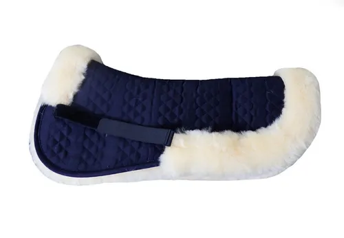 Engel Reitsport Sattelpad SAKIS2 Lammfell & Baumwollsteppstoff blau M - Hochwertiges Sattelpad in Größe M (16-17,5 Inch) mit Lammfell und Baumwollsteppstoff. Ideal für komfortables Reiten und sorgt für eine optimale Passform.