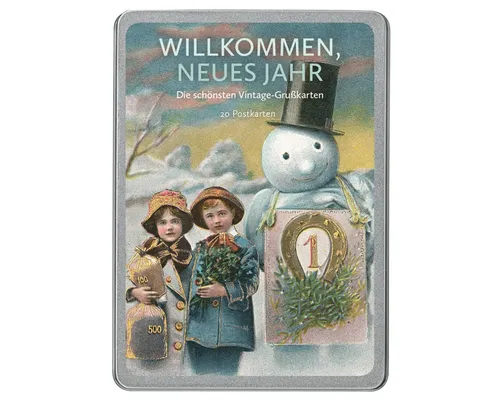 Postkarte Willkommen, neues Jahr: Die schönsten Vintage-Grußkarten