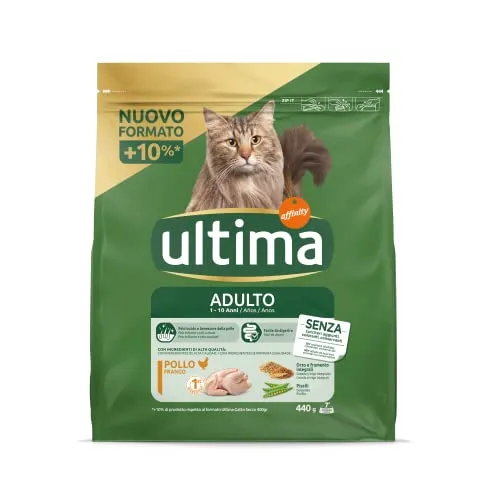 Ultima Futter für ausgewachsene Katzen mit Huhn, 440 g