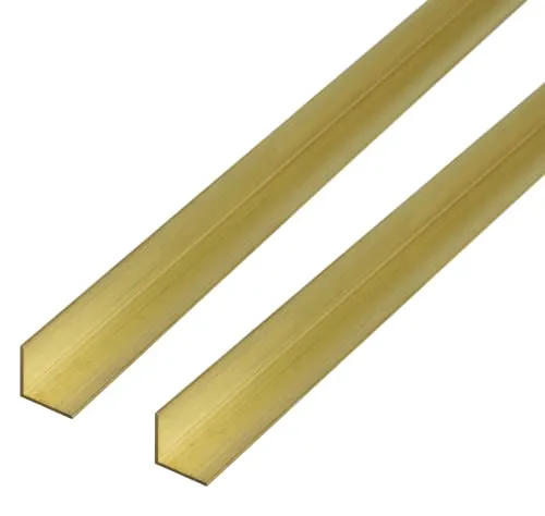 Alberts Winkelprofil 497668 aus Messing – 2er Set - Hochwertiges, gleichschenkliges Winkelprofil aus Messing, 1000 x 20 x 20 mm. Ideal für präzise Anwendungen im Bau, bietet Stabilität und Langlebigkeit. Perfekt für Ihre Projekte.