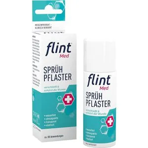 flint Sprühpflaster Med Pflasterspray, 50ml, atmungsaktiv, wasserfest, ca. 80 Anwendungen