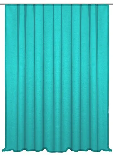 Haus und Deko Dekoschal Vorhangschal in Seidenglanz halbtransparent Vorhang lichtdurchlässig Übergardine Kräuselband Wohnzimmer Gardine ca. 300x245 cm