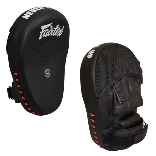 Produktbild FAIRTEX FMV13 Handpratzen Paar, schwarz. Muay Thai, Kickboxen, boxen, Pratzen.