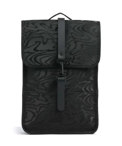 Rains Mini Rucksack schwarz RAINS-13020-151 - Kompakter Rucksack aus robustem Polyester und Polyurethan, ideal für den täglichen Gebrauch und stylisch bei jedem Wetter.