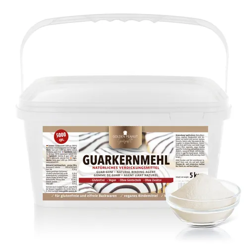 Guarkernmehl 5 kg 5000 cps Verdickungsmittel glutenfrei Backzutat Backmischung
