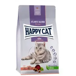 Happy Cat Senior mit Atlantik Lachs - 4 kg Katzenfutter - Hochwertiges Katzenfutter für ältere Katzen, reich an Omega-3-Fettsäuren für eine gesunde Haut und ein glänzendes Fell.