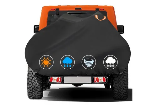 LuxusKollektion Abdeckhaube Fahrradabdeckung Heckträger Wasserdicht PU Autokupplung 2 Bike