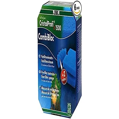 JBL Combibloc 6016000 Vorfilter-Einsatz und Feinfilterschaum, Für Filter CristalProfi e