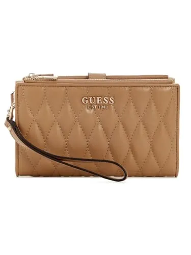 GUESS Mittelgroße Geldbörse Valla Beige