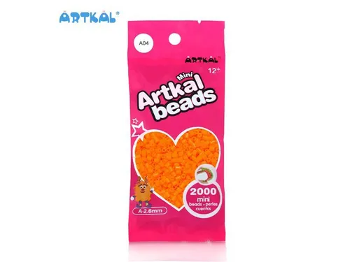 Artkal® MINI A soft 2,6 mm - A04 YELLOW ORANGE Bügelperlen Perlen Steckperl 2000