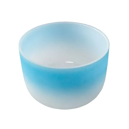 Fame Kristall-Klangschale 10 Zoll, Blau G4 440 Hz - Klangschalen aus reinem Quarz, ideal für Meditation und Yoga, mit harmonischen Tönen und edlem Design. Inklusive Tasche und Zubehör für einfache Handhabung.