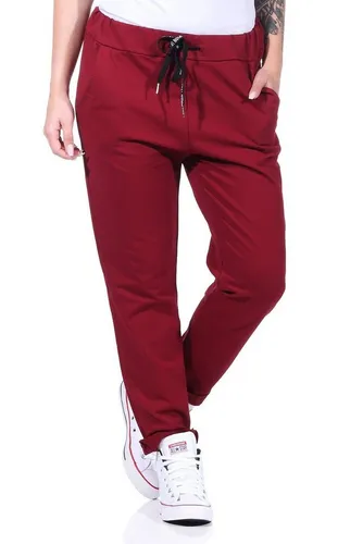 CLEO STYLE Jogginghose Jogginghose 20 Bordo