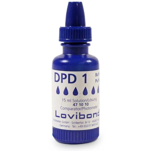 Lovibond DPD 1 Pufferlösung, blaue Flasche pH Chlor Messen Reagenzlösung