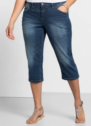 Sheego Jeansshorts Caprijeans . von sheego