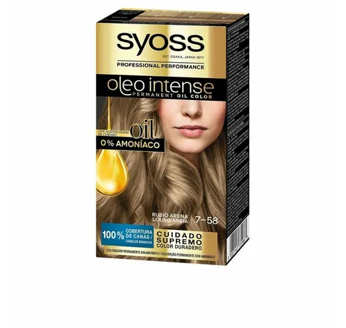 Syoss Mascara Oleo Intense Permanent Hair Color 7-58 Sand Blonde