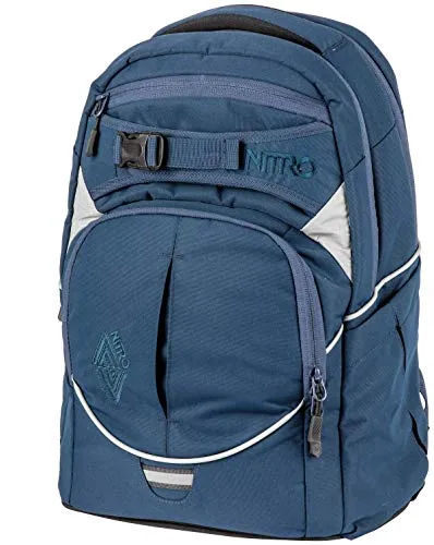 Nitro Superhero Schulrucksack, Rucksack, abnehmbarer Hüftgurt, robuste Bodenplatte, Thermotasche, 30 L