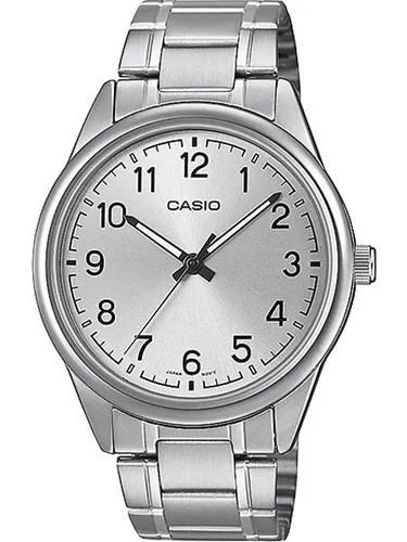 Casio MTP-V005D-7B4 Armbanduhr - Elegante Herrenarmbanduhr mit Quarzwerk, Edelstahlgehäuse und 3 ATM Wasserbeständigkeit – ideal für den täglichen Gebrauch.